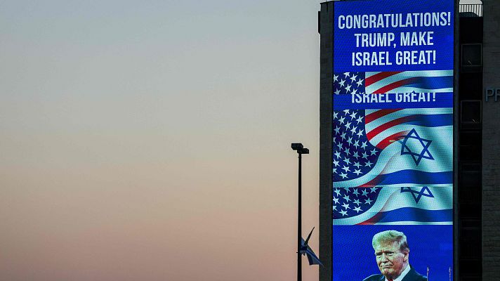Telediario 1 - El Gobierno de Israel, el primero en felicitar a Donald Trump por su victoria en las elecciones