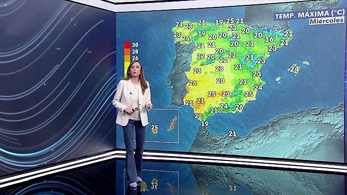 El tiempo - Probables chubascos y/o tormentas fuertes en zonas de litoral de Cataluña y Comunidad Valenciana
