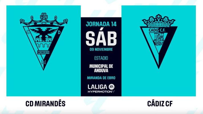 Resúmenes de LaLiga - Mirandés-Cádiz: resumen del partido de la 14ª jornada