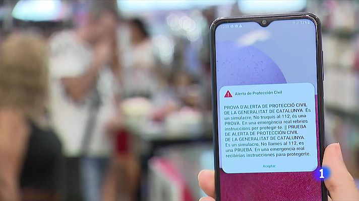L'Informatiu - El sistema d'alertes funciona a Catalunya des de 2023