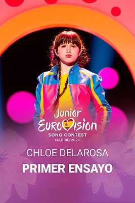 Eurovisión Junior - Clip en exclusiva del primer ensayo de Chloe DelaRosa