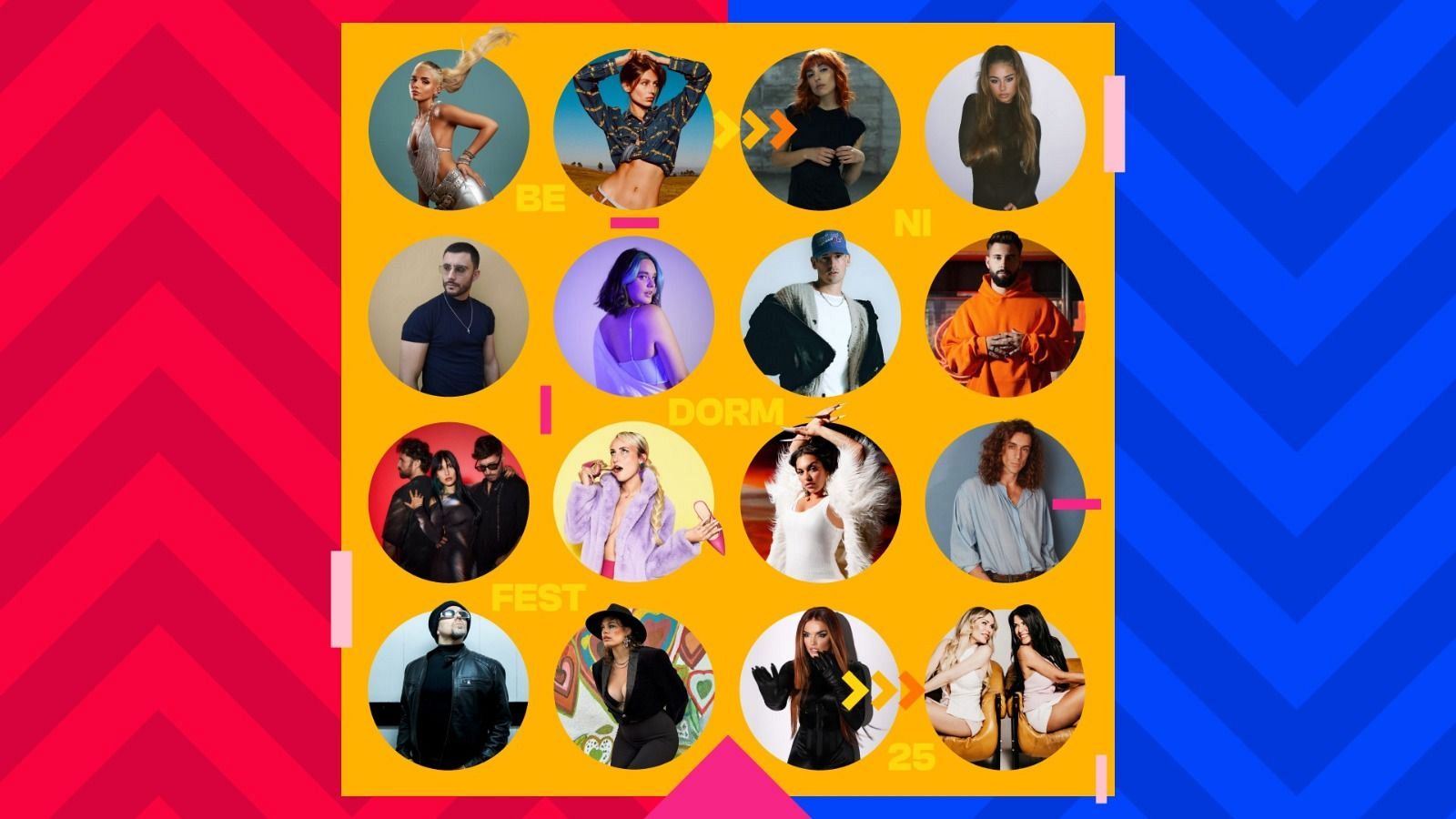 Benidorm Fest 2025: estos son los 16 artistas participantes!