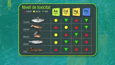 Quins sn els peixos ms contaminants i quin nivell de txic tenen?