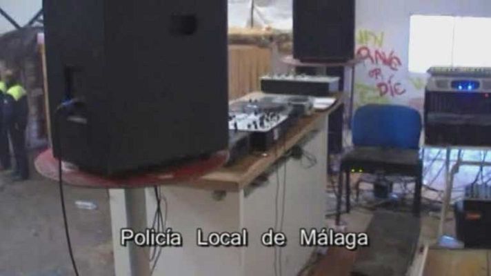 Telediario 1 - 5 detenidos en una fiesta ilegal