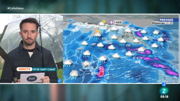 El temps - Dimecres de forts aiguats i pluja abundant al sud de Catalunya