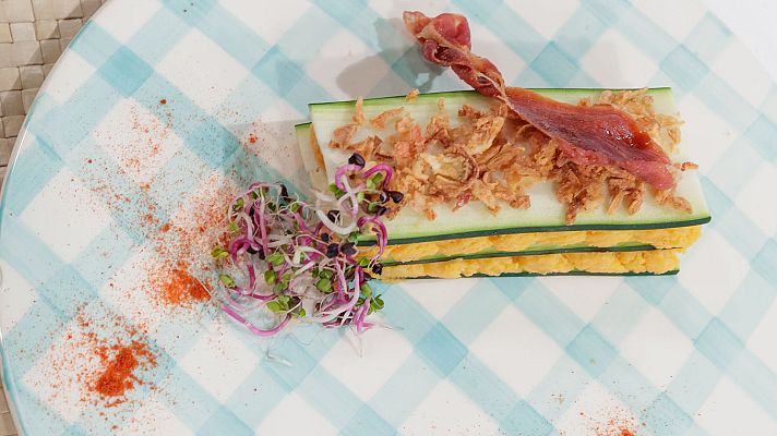 Saber vivir - Receta de lasaña de calabacín y puré de patata