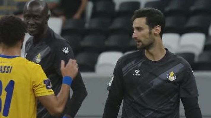 Telediario 1 - El portero Sergio Rico vuelve a jugar un año y medio después