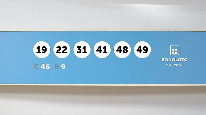 SELAE - Sorteo de la Lotería Bonoloto del 13/11/2024