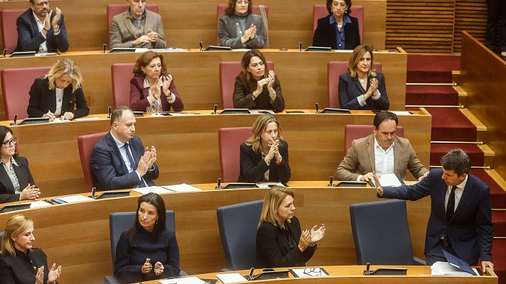 Telediario 1 - El Gobierno cree que el discurso de Mazón es "lamentable" y Génova valora las explicaciones