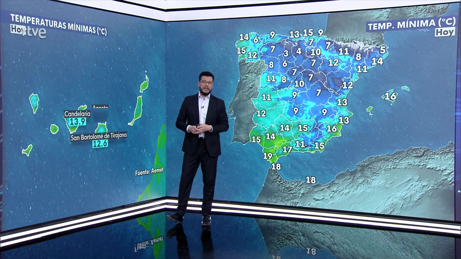 Precipitaciones fuertes en las islas occidentales canarias - ver ahora