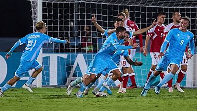 San Marino suea: empata en el 90' a Gibraltar y puede ascender de divisin en la Nations League