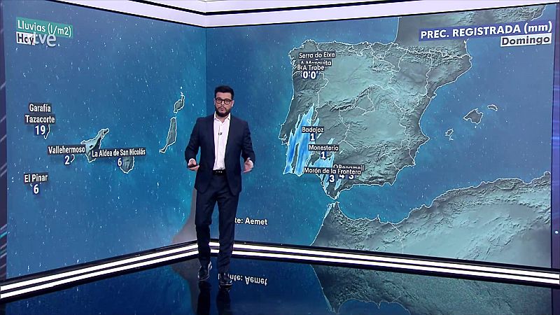 Chubascos acompañados de tormenta con probabilidad de llegar a fuertes en las islas Canarias - ver ahora