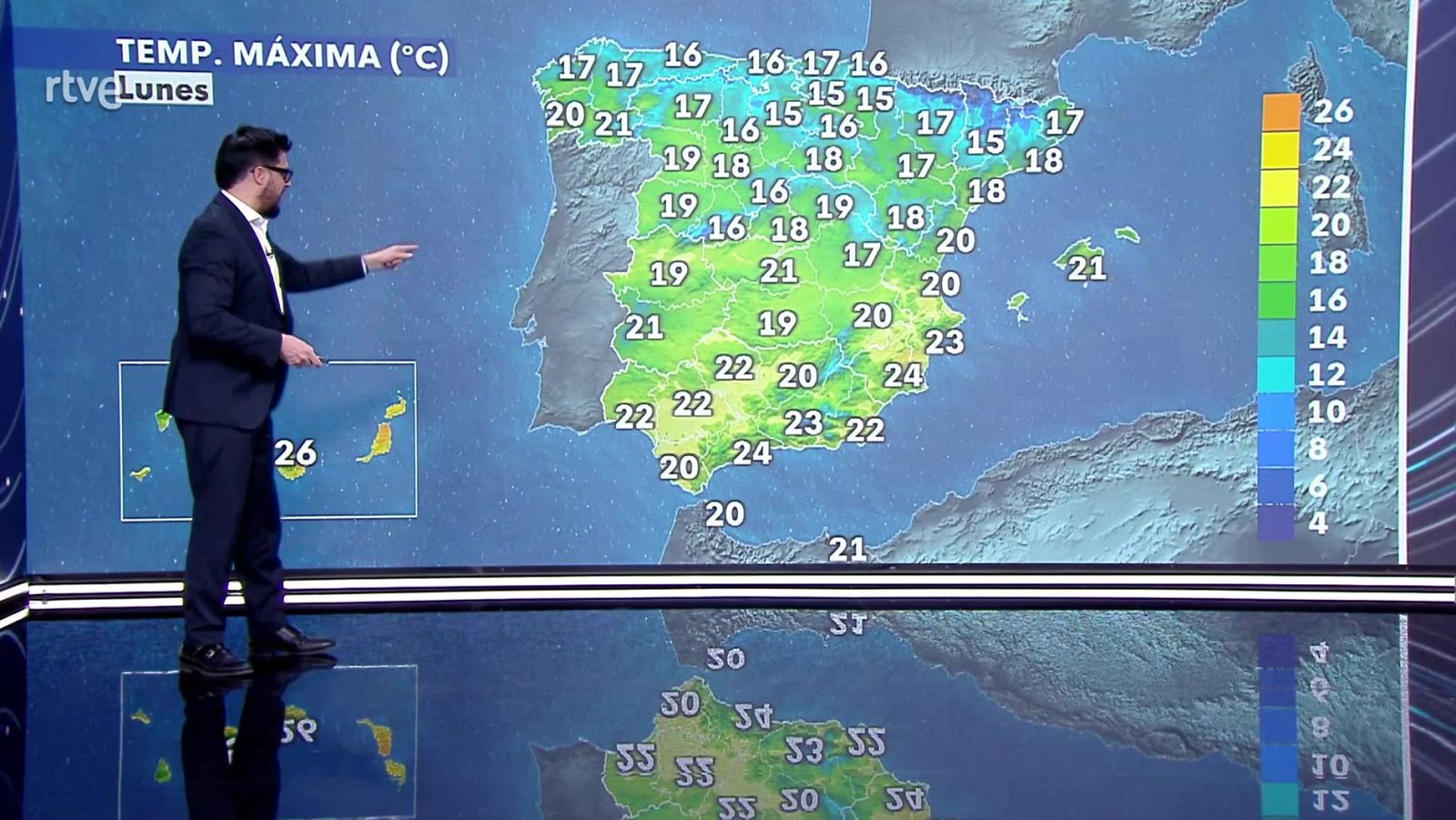 Las máximas tienden a descender en el Cantábrico y norte de Galicia, aumentando en el resto - escuchar ahora
