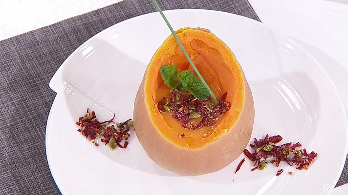 Saber vivir - Crema de calabaza del chef Sergio Fernández
