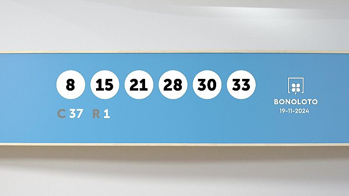 SELAE - Sorteo de la Lotería Bonoloto y Euromillones del 19/11/2024