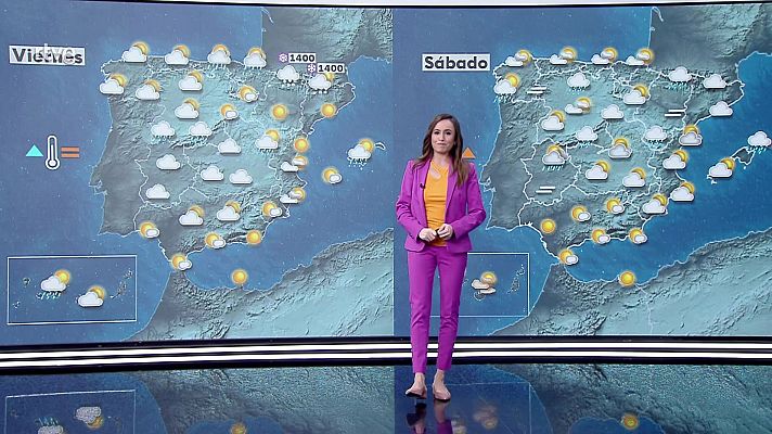 El tiempo - Probables chubascos fuertes en las islas occidentales de Canarias y en el litoral de Cádiz