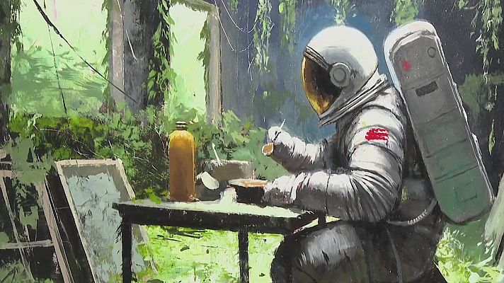 Telediario 2 - Manuel Castillero expone su nueva obra 'IKIGAI'