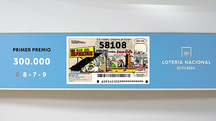 SELAE - Sorteo de la Lotería Nacional del 21/11/2024