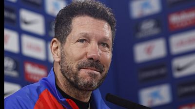 Simeone: "Estoy agradecido al Atltico, siento mucha alegra por estos 700 partidos"