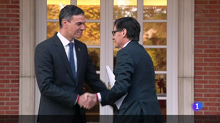 L'Informatiu - Salvador Illa i Pedro Sánchez escenifiquen un canvi d'etapa en les relacions Govern-Generalitat