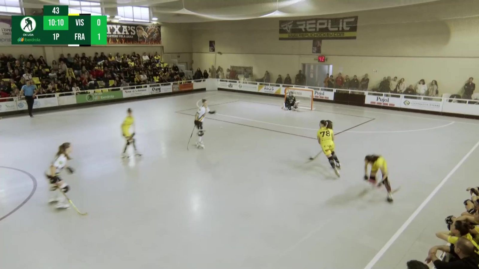 Hockey Patines - OK Liga Iberdrola. 7ª jornada: CP Vila-Sana Coop d'Ivars - CP Esneca Fraga - ver ahora