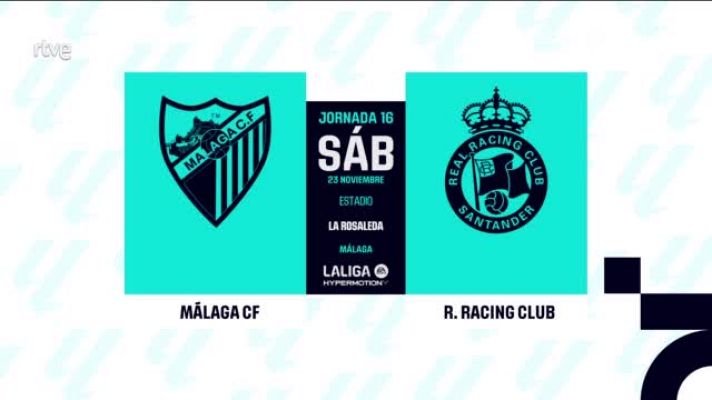 Resúmenes de LaLiga - Málaga-Racing: resumen 16ª jornada de Liga | Segunda