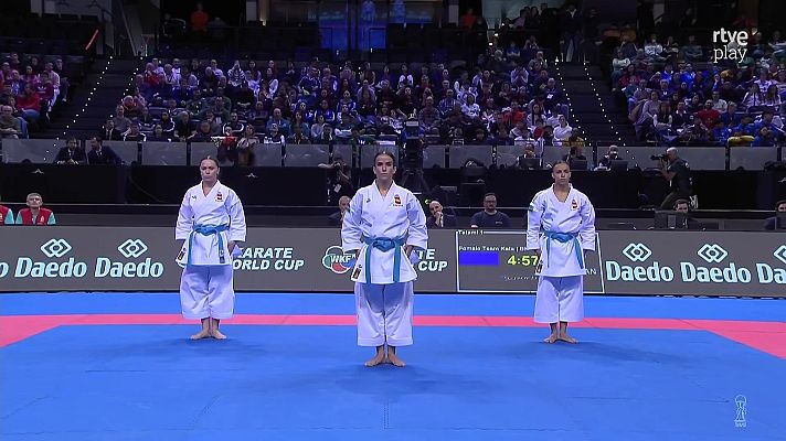  - España gana el bronce mundial de kata femenino por equipos