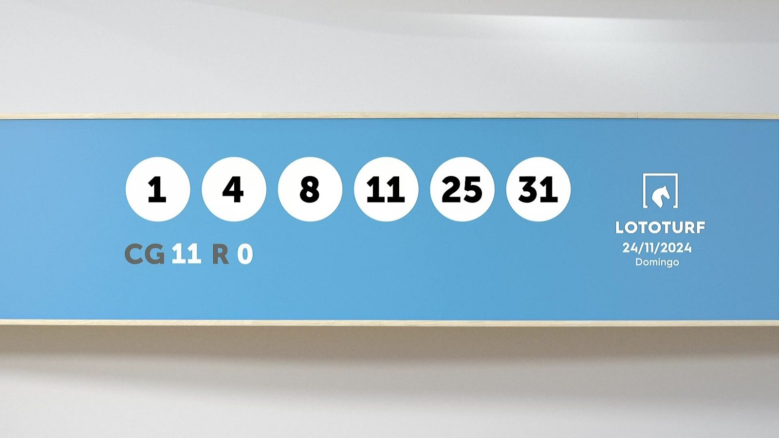 Sorteo de la Lotería Lototurf del 24/11/2024 - Ver ahora