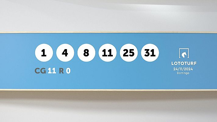 SELAE - Sorteo de Lotería Lototurf: 24/11/2024