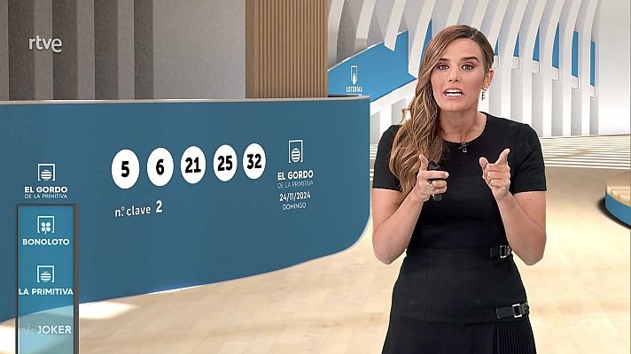 Loterías - Sorteo de la Bonoloto y El Gordo de la Primitiva del 24/11/2024