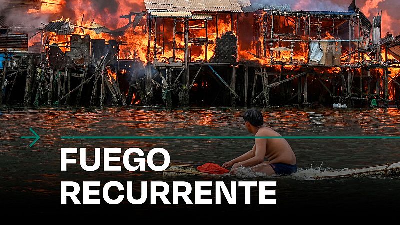 Miles de personas pierden sus casas por un incendio en Manila - Modo Digital | Ver
