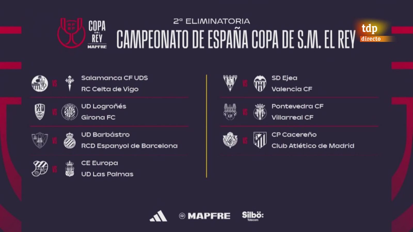 Copa del Rey: cruces y calendario en la segunda ronda - Copa del Rey | Ver