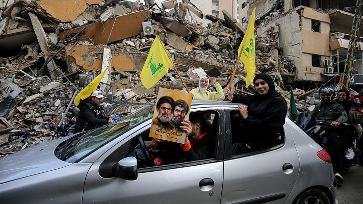 Telediario 1 - Alegría en Líbano y cautela en Israel: un alto el fuego lleno de dudas tras 14 meses de fuego cruzado