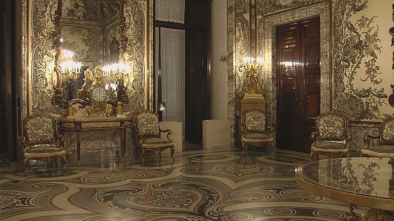 El salón Gasparini, lugar donde los Reyes fueron retratados | Ver