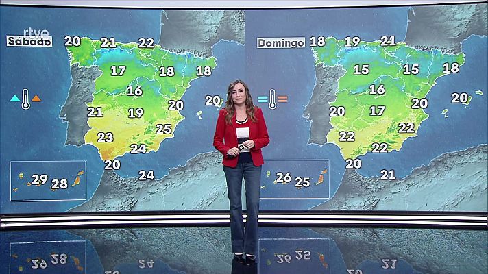 El tiempo - Intervalos de levante fuerte en el Estrecho y de viento de componente sur en litorales de Galicia