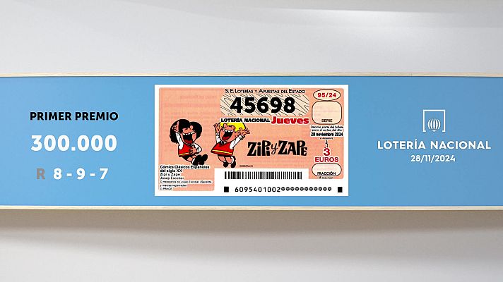 SELAE - Sorteo de la Lotería Nacional del 28/11/2024