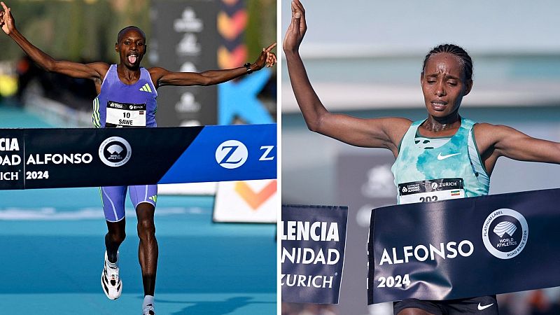 Sebastian Sawe y Megerte Alemu ganan la maratón de Valencia 2024 - Atletismo | Ver