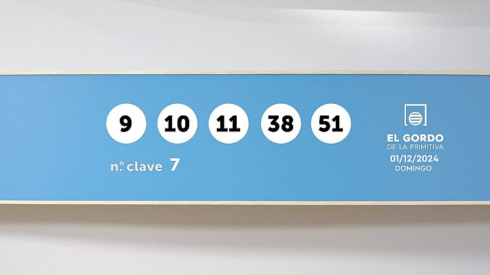 SELAE - Sorteo de la Lotería Gordo de la Primitiva del 01/12/2024