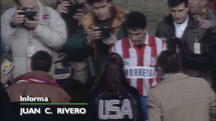 Fútbol - Atlético de Madrid 1-2 Deportivo de la Coruña. Jornada 18. 19/01/92