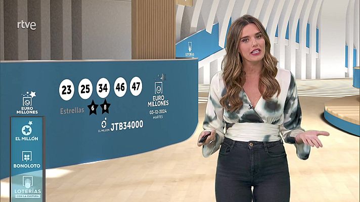 Loterías - Sorteo de la Bonoloto y Euromillones del 03/12/2024