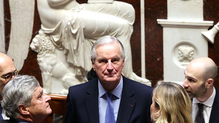 Telediario 1 - La Asamblea Nacional vota la moción de censura que amenaza con tumbar a Michael Barnier
