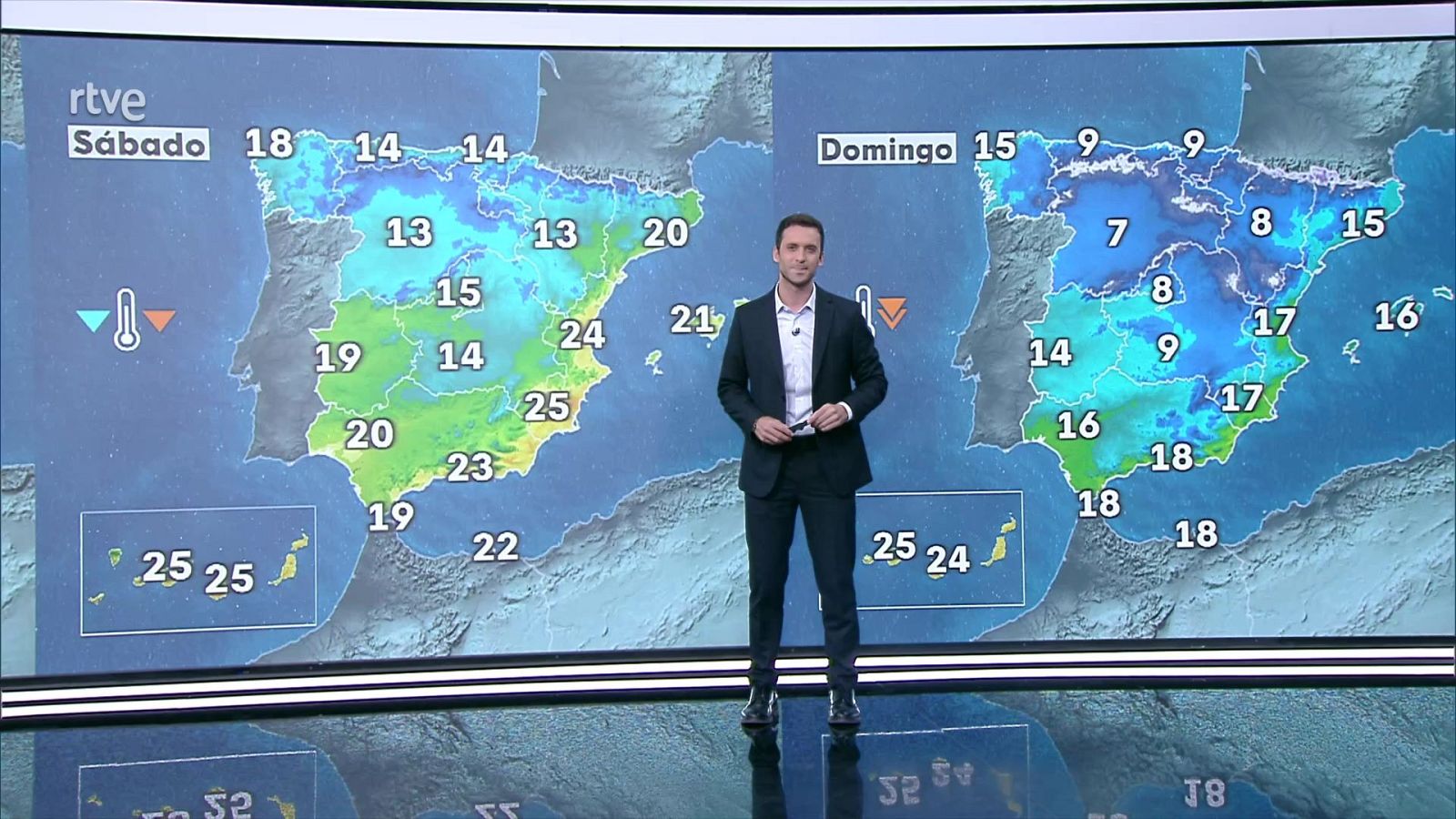 Temperaturas tienden a aumentar en el tercio noroeste peninsular, descensos en el este, sur y Baleares - ver ahora