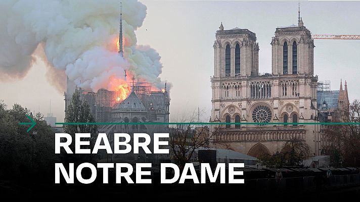 Modo Digital - Cronología del incendio de Notre Dame y la reconstrucción hasta su apertura