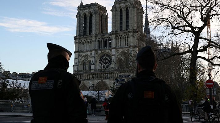 Telediario 1 - La realista recreación de Notre Dame en un videojuego hace creer que se ha utilizado para su reconstrucción