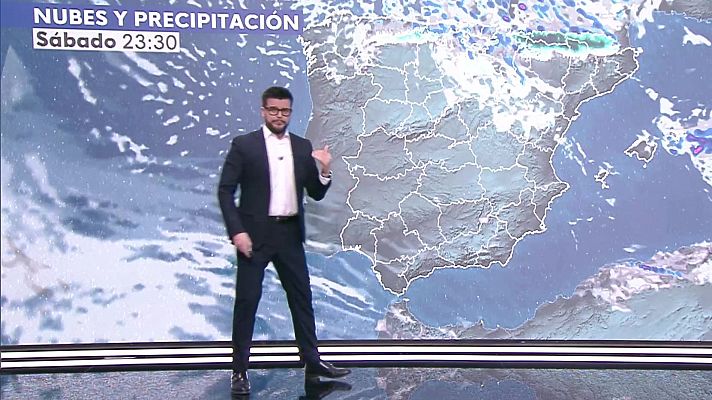 El tiempo - Nevadas con acumulados significativos en la Cantábrica y en Pirineos. Precipitaciones en Cantábrico oriental