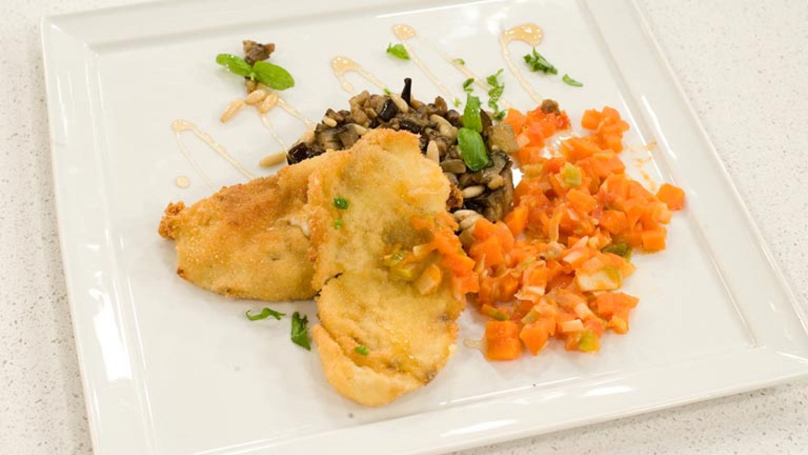 Saber Cocinar - Lomo de cerdo villaroy azul