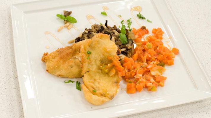 La mañana - Lomo de cerdo villaroy azul