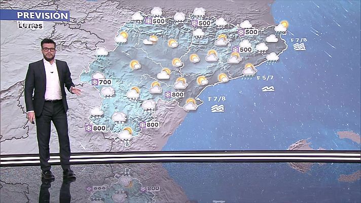 El tiempo - Descenso generalizado de las temperaturas y acusado en la Península y Baleares