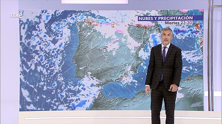 El tiempo - Lluvias persistentes en el Cantábrico oriental y en zonas bajas de los Pirineos