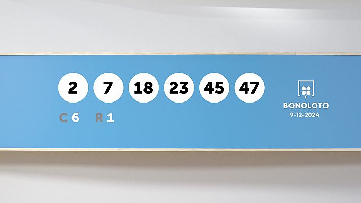 SELAE - Sorteo de la Lotería Bonoloto del 09/12/2024